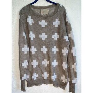 PRESS kid Mohair cross Sweater XL lagen cottage hippie y2k 90s luxury church